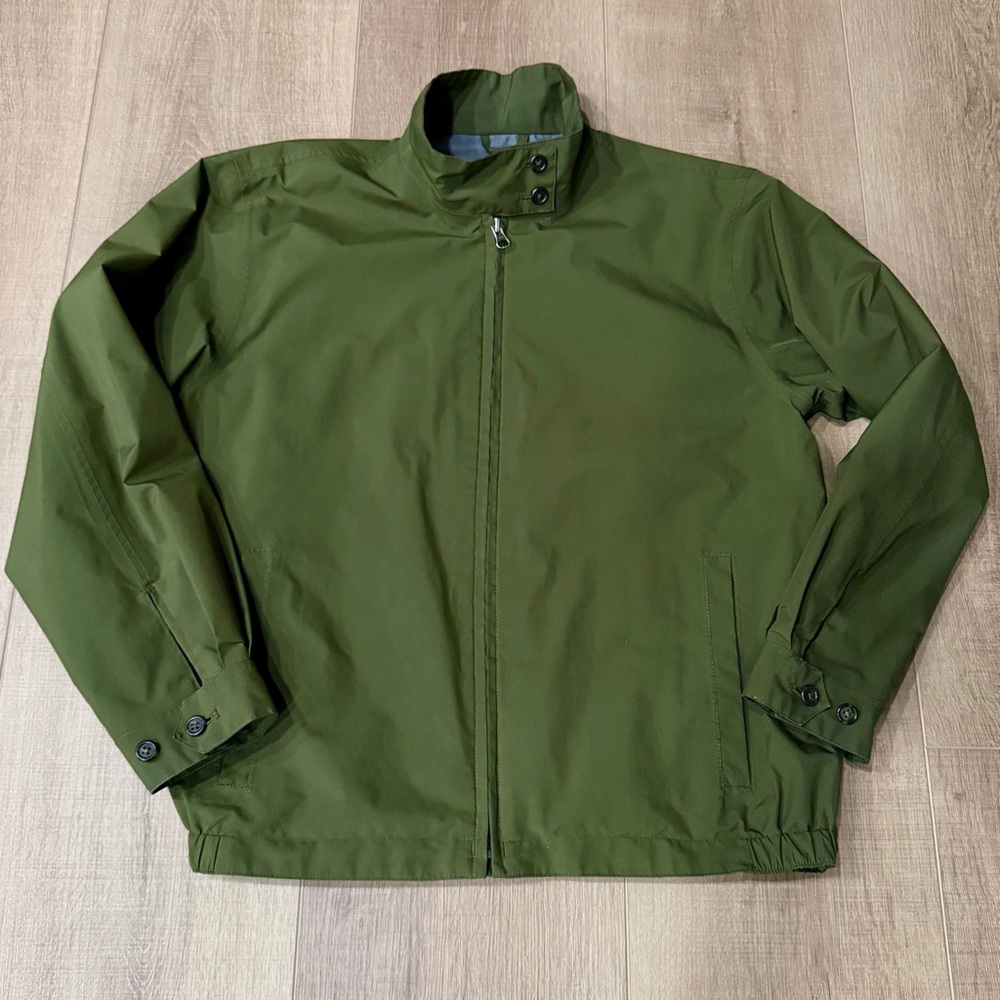 Vintage 90'S‎ Lands End Gore-Tex Mountain Shell Jacket Womens Small Olive Green